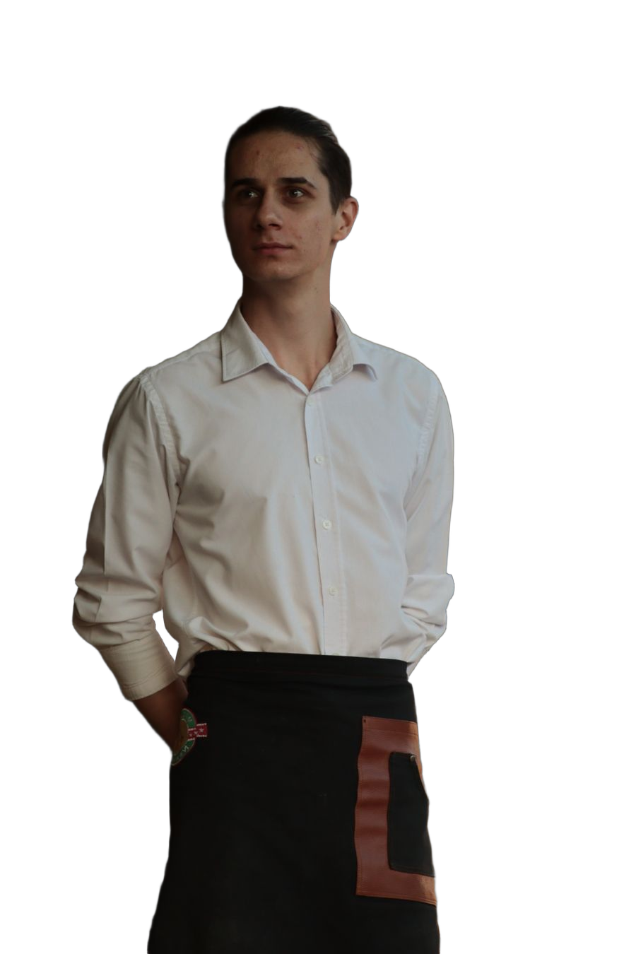 Joven mesero, futuro egresado de Administración de Servicios de Hostelería y Restaurantes del IESTP Chivay